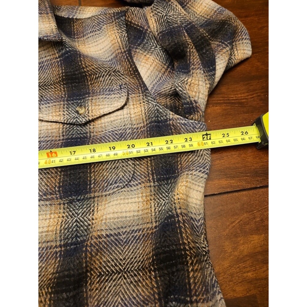 Men's Sonoma Heavyweight Flannel Herringbone Long Sleeve Button Down Size Large - Picture 7 of 9